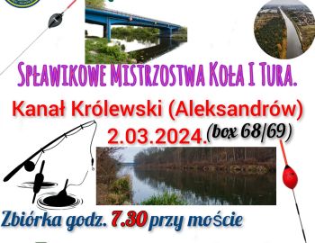 PIERWSZA TURA Spławikowe Mistrzostwa Koła.2.03.2024.