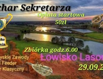 Towarzyskie Zawody Method Feeder Puchar Sekretarza 29.09.2024.Lasomin