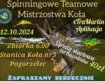 Spinningowe Teamowe Mistrzostwa Koła 12.10.2024